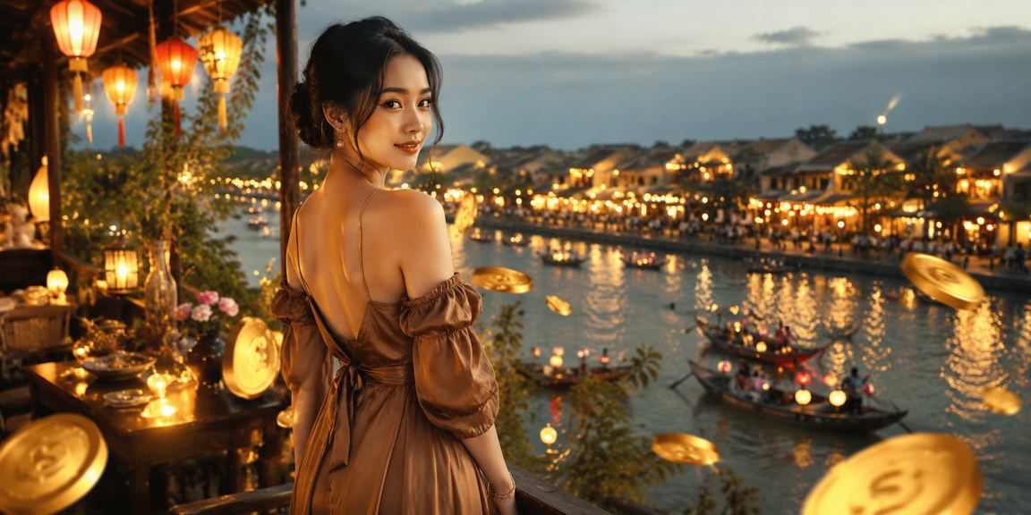 Cảnh cá cược casino tại Việt Nam trong ánh đèn màu neon